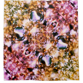 50 Schichten tropischer "Bling" farbiger Diamanten Duschvorhang