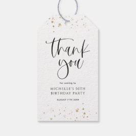 50 sehen gut aus, botanischer Dank zum Geburtstag Geschenkanhänger