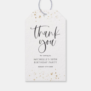 50 sehen gut aus, botanischer Dank zum Geburtstag Geschenkanhänger