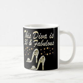 50. SILVER SPARKLE SHOE QUEEN KAFFEETASSE