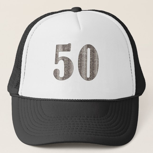 50. Snakeskin Truckerkappe (Vorderseite)