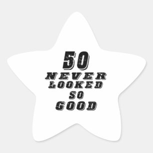 50 so gut nie geschaut Stern-Aufkleber