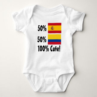 50% Spanisch 50% kolumbianisches 100% niedlich Baby Strampler
