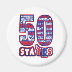 50 STATES USA MAGNET