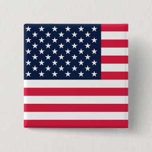 50‑Sterne‑Flagge der Vereinigten Staaten von Ameri Button