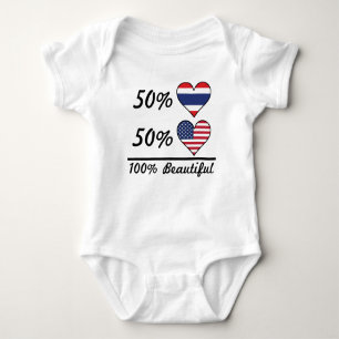 50% thailändischer 50% Amerikaner 100% schön Baby Strampler