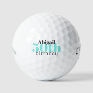 50. Titelist Pro V1 personalisierter Turquoise-Tit Golfball