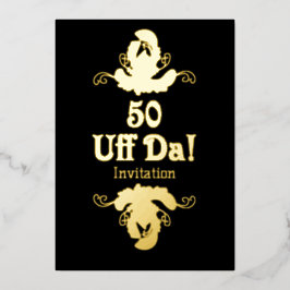 50. UFF DA Geburtstag Einladung