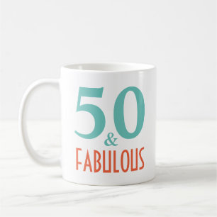 50 und ein fabelhaftes Geburtstagsgeschenk Kaffeetasse