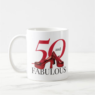 50 und Fabelhaft 50. Geburtstag Neuheit Kaffeetasse