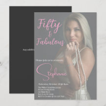50 und Fabelhaft | 50. Geburtstagsfeier Pink