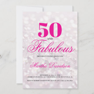 50 und Fabelhaft | Einladung zum 50. Geburtstag