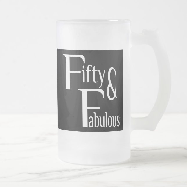 50 und fabelhaft mattglas bierglas (Rechts)