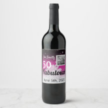 50 und fabelhaft schwarz, rosa, weiß mit dunkel