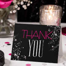50 und Fabelhaft Schwarzes Rosa Glamour Funkelnder