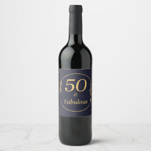 50 und Fabelhaft Weinetikett