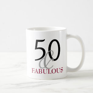 50 und fabelhafte 50. Geburtstags-Geschenk-Tasse Tasse