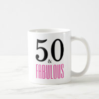 50 und fabelhafte 50. Geburtstagsgeschenke Tasse