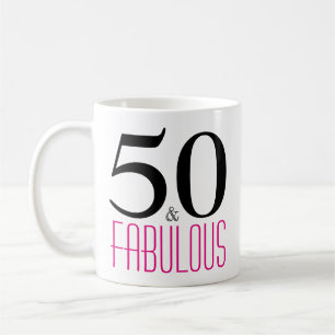 50 und fabelhafte 50. Geburtstagsgeschenke Tasse