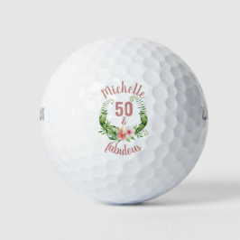 50 und fabelhafte 50. Geburtstagsgolfbälle Golfball