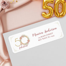 50 und fabelhafte 50. Geburtstagsparty Glitzer Flo