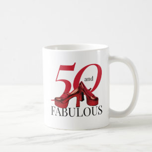 50 und fabelhafte Fiftieth Birthday Überraschung Kaffeetasse