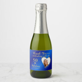 50 und fabelhafte Geburtstag Blue and Gold Favors 