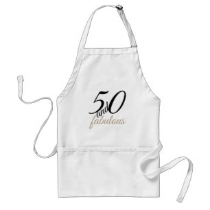 50 und fabelhafte Geburtstags-Party-Schürze Schürze