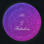 50 und fabelhafte Geburtstags rosa Lila Glitzer Gi Pappteller<br><div class="desc">Das Hotel ist mit hübschem,  mädchenhaftem und wunderschönem rosa lila glitzernden Hintergrund gestaltet und eignet sich perfekt für die 50. Geburtstagsfeiern!</div>