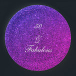 50 und fabelhafte Geburtstags rosa Lila Glitzer Gi Pappteller<br><div class="desc">Das Hotel ist mit hübschem,  mädchenhaftem und wunderschönem rosa lila glitzernden Hintergrund gestaltet und eignet sich perfekt für die 50. Geburtstagsfeiern!</div>