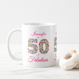 50 und fabelhafte Geburtstagsfeier Tasse
