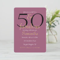 50. und fabelhafte Goldorchidee Lila 50. Geburtsta