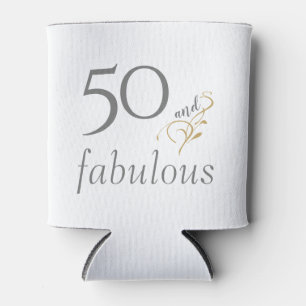 50 und fabelhafte Gray & Gold Custom 50. Geburtsta Dosenkühler