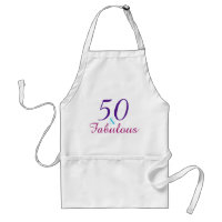 50 und fabelhafte Lila Pink Blue Birthday Party