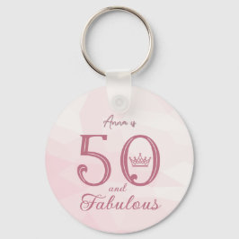 50 und fabelhafte Moderne Elegante Rose Gold Class Schlüsselanhänger