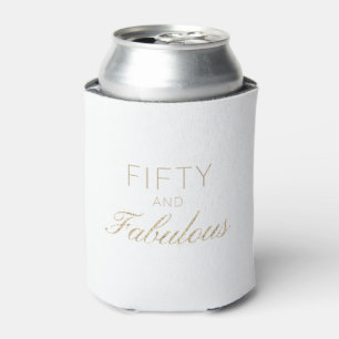 50 und fabelhafte, moderne Goldweiße Imitat Glitz Dosenkühler