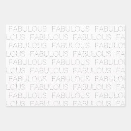 50 und fabelhafte moderne Typografie Pink Birthday Geschenkpapier Set