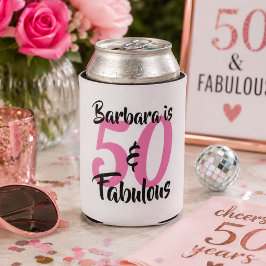 50 und fabelhafte Personalisierte Geburtstagsparty Dosenkühler