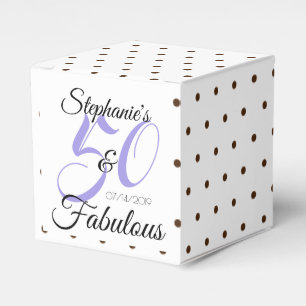 50 und fabelhafte Personalisierte Geburtstagsparty Geschenkschachtel