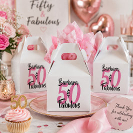 50 und fabelhafte Personalisierte Geburtstagsparty Geschenkschachtel