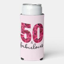 50 und fabelhafte Pink Floral 50. Geburtstagsparty