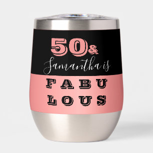 50 und fabelhafte Rose Gold 50. Geburtstagsparty