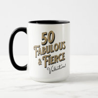 50 und fabelhaften Geburtstag Black & Gold