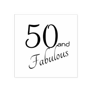 50 und fabelhafter 50. Geburtstag Gummistempel