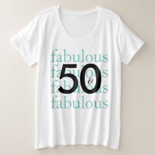 50 und fabelhafter fünfzigster Geburtstag Große Größe T-Shirt
