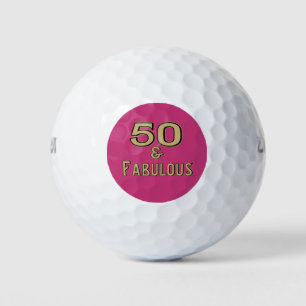 50 und fabelhafter Golfspieler-Geburtstag Golfball