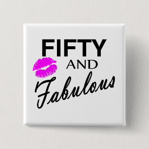 50 und fabelhaftes button