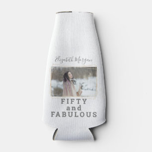 50 und fabelhaftes Foto Moderner Geburtstag Flaschenkühler