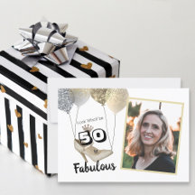 50 und fabelhaftes Foto muffig Golden Birthday
