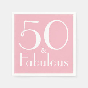 50 und fabelhaftes Geburtstagsparty Paper Napkins Serviette